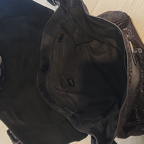 $1,550 Mulberry Alexa Limited Edition Suede Leopard Black Women Handbag - Picture 7 of 11